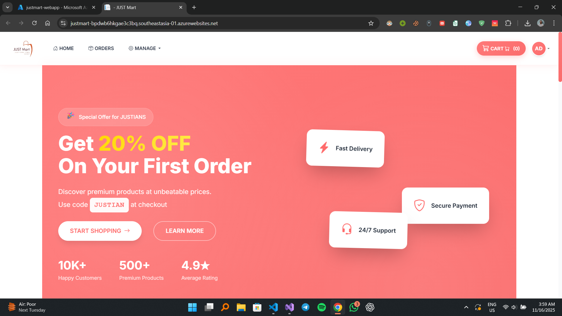 JUST Mart Screenshot 1